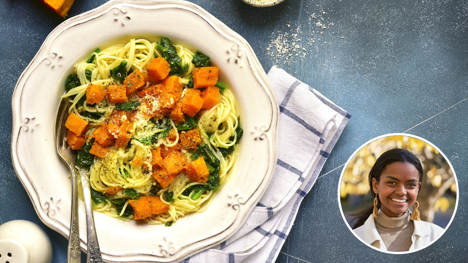Image for Virtual Class – Budget Cooking: Butternut Squash Pasta with Kale