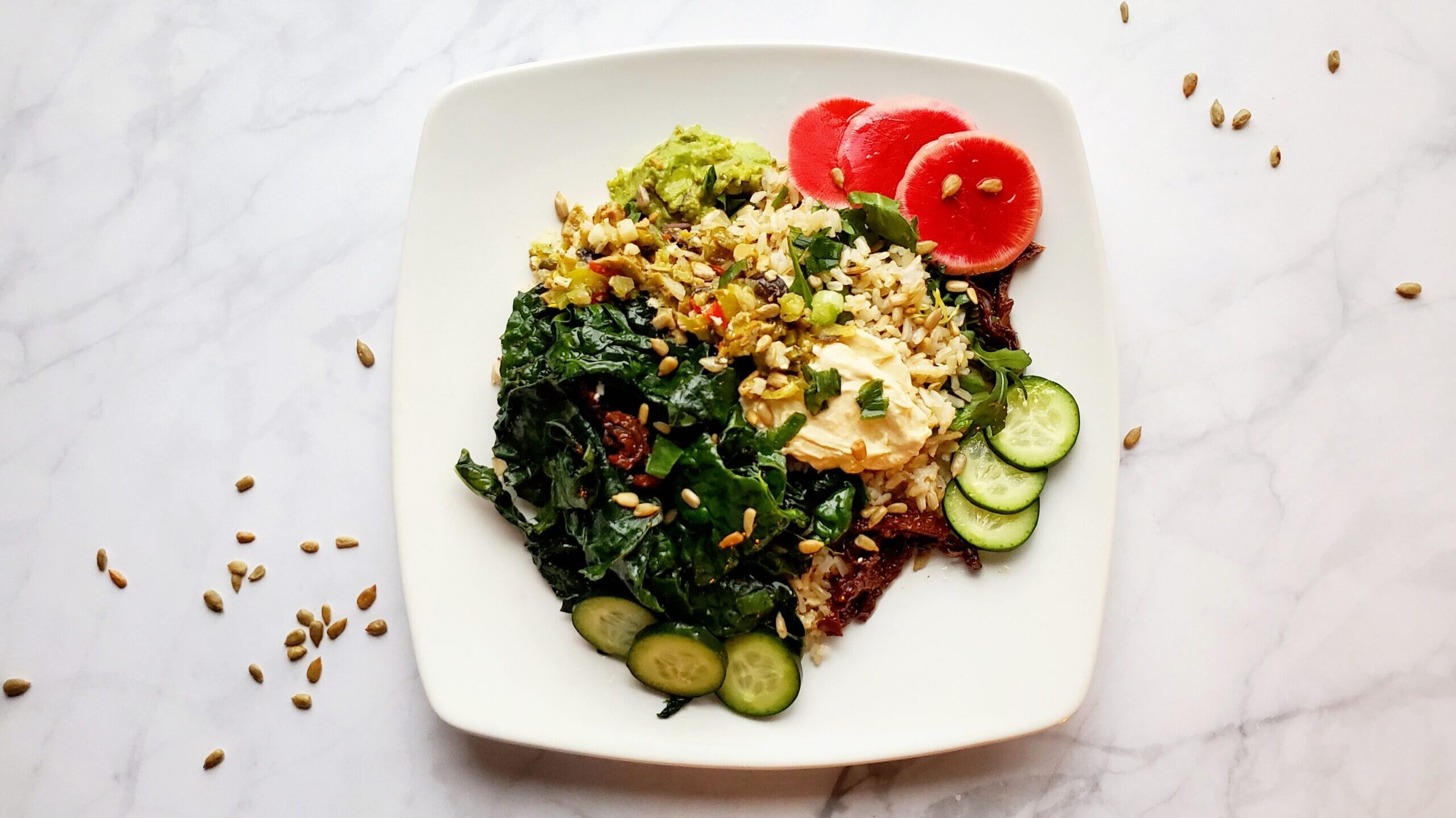 Image for Customer Recipe: Warm Kale & Rice Salad with Veggies