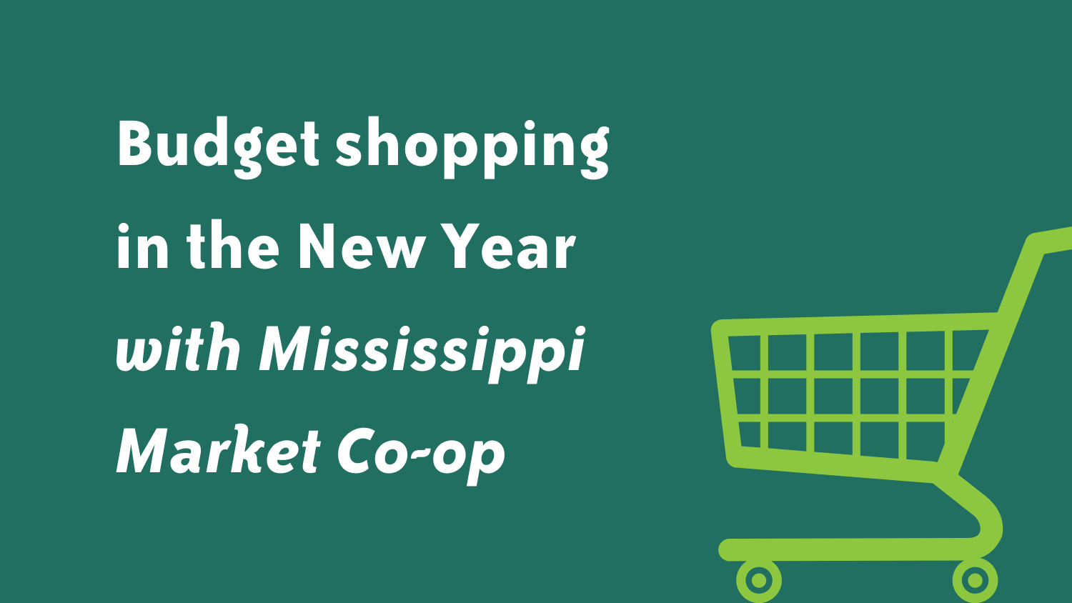 Image for Virtual Class – Budget Shopping in the New Year