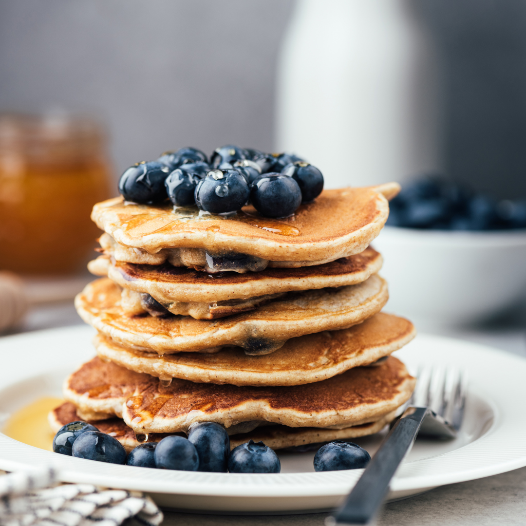 Image for Lemon Ricotta Pancakes with Fresh Blueberries