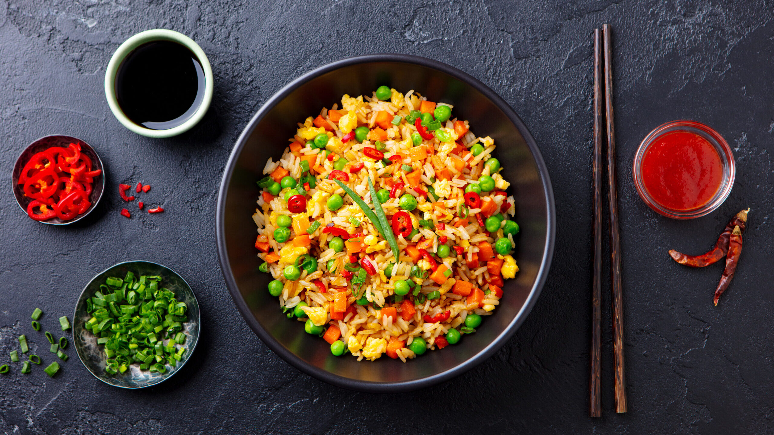 Image for Colorful Fried Rice with Crispy Chicken Thighs