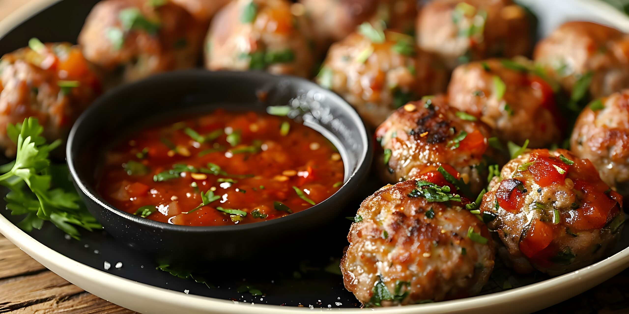 Image for Sriracha Glazed Turkey Meatballs