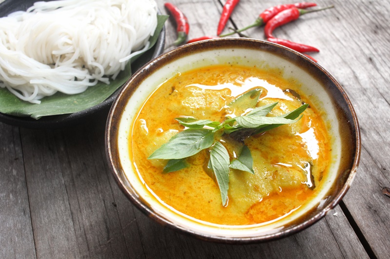 Image for Chicken Coconut Curry Soup with Vermicelli Rice Noodles