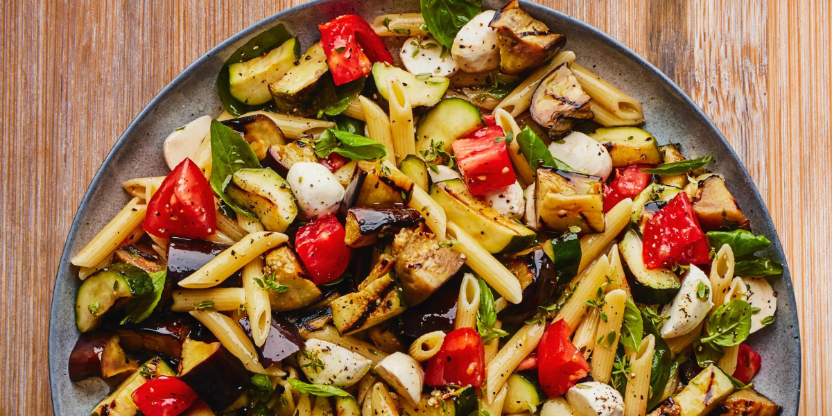 Image for Rainbow Pasta Salad with Grilled Vegetables