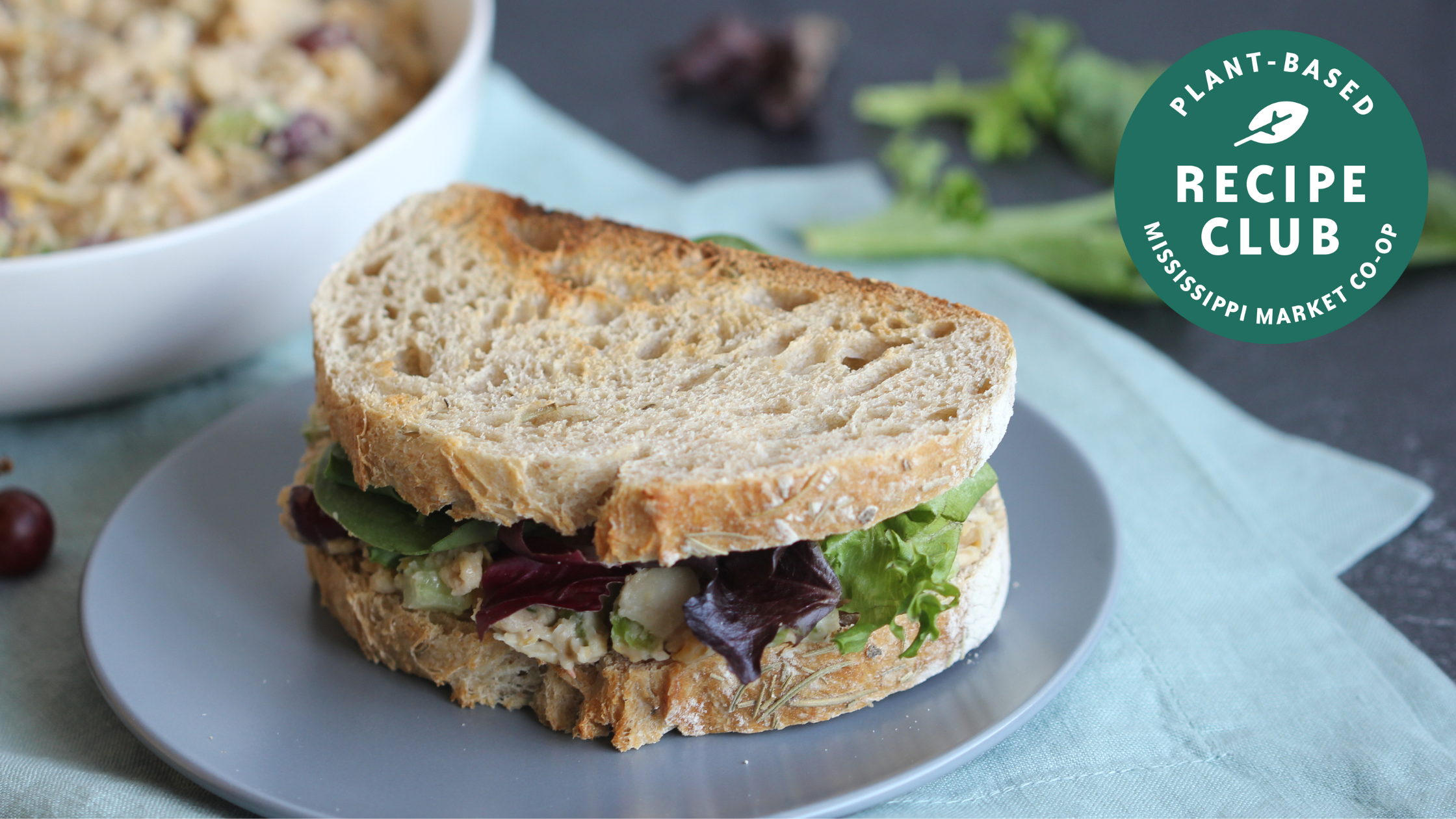 Image for Vegan Chickpea Salad Sandwiches