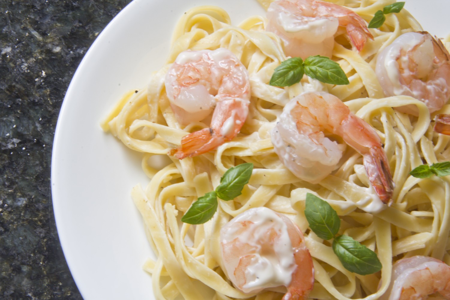 Creamy Fettuccine with Shrimp