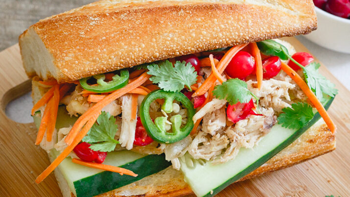Image for Turkey Banh Mi with Quick-Pickled Cranberries