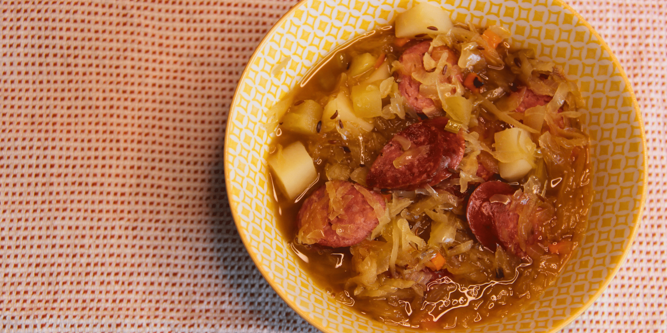 Image for Apple, Sausage, and Sauerkraut Soup
