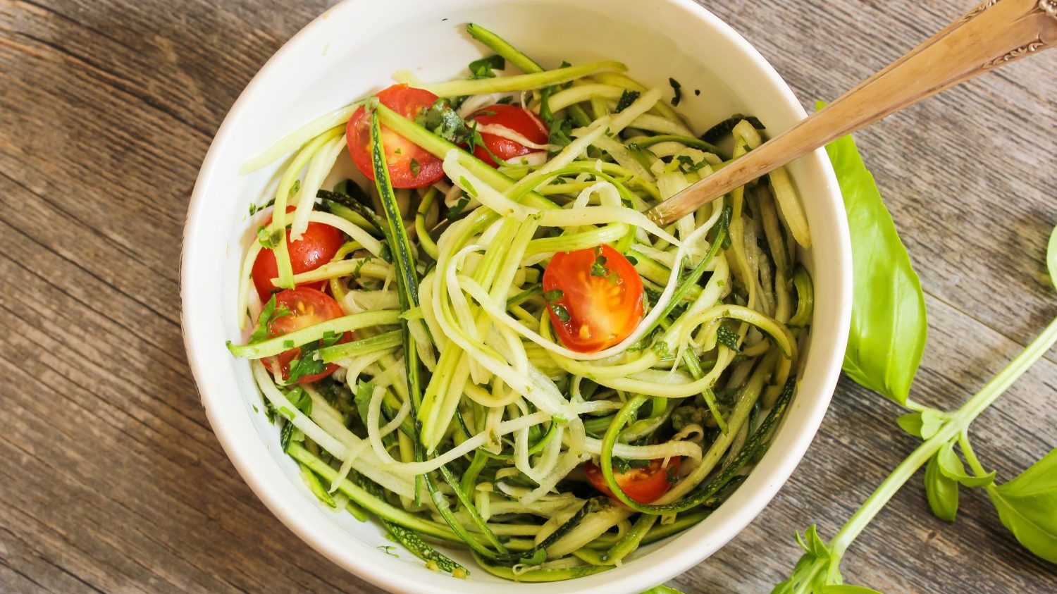 Image for Veggie Noodles with Basil & Cherry Tomatoes