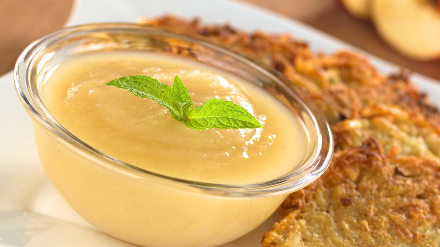 Image for Latkes with Honey Mustard Applesauce
