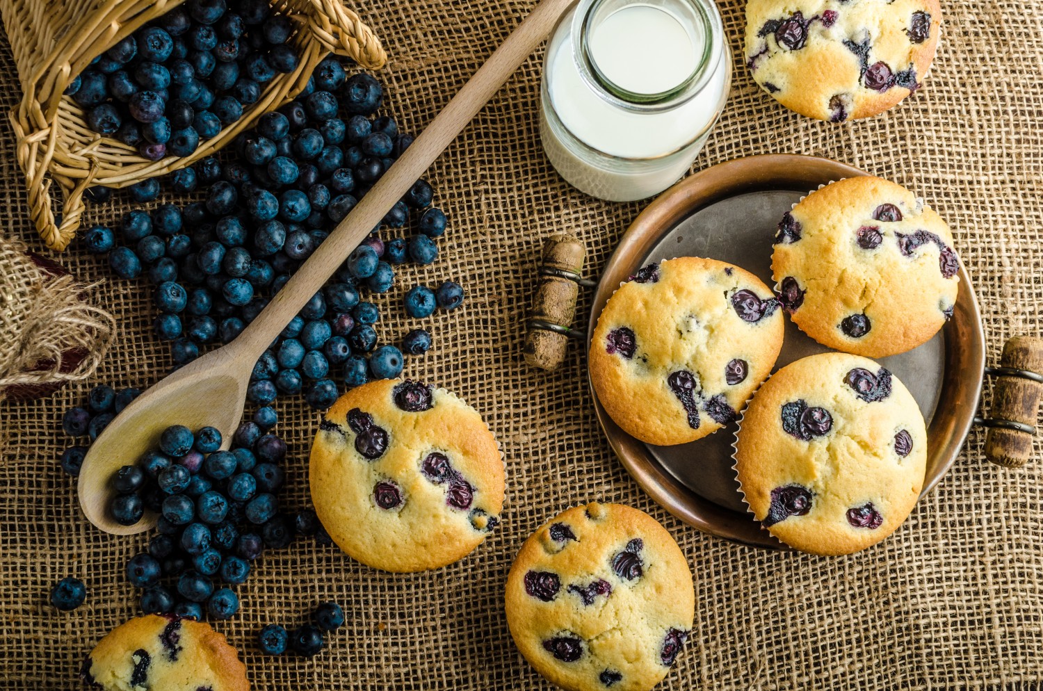 Image for Banana & Blueberry Protein Muffins