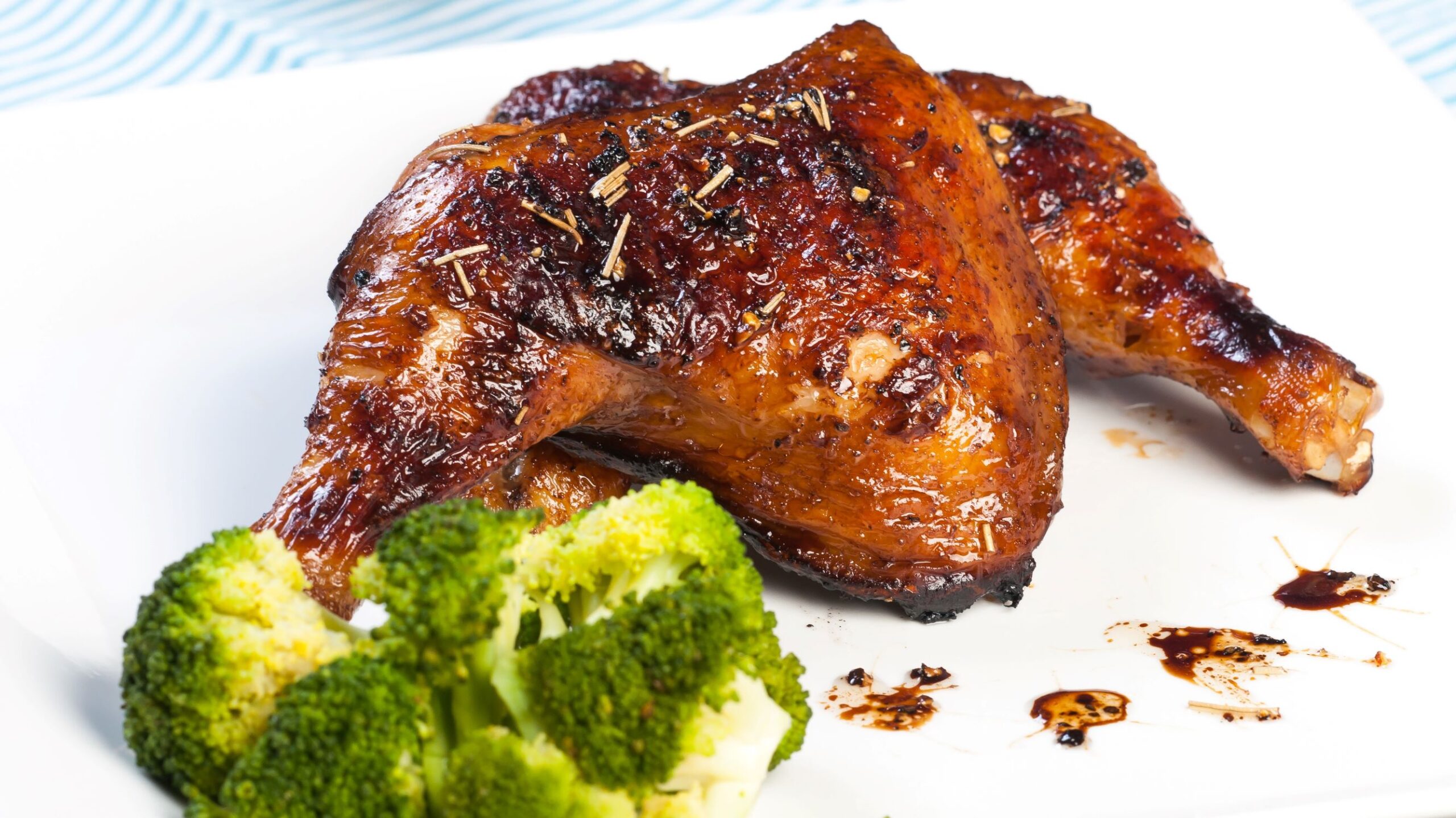 Image for Cranberry & Maple Balsamic Roasted Chicken Thighs with Broccoli and Brown Rice