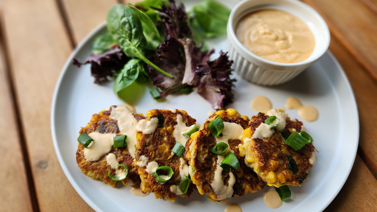 Image for Squash & Sweet Corn Fritters