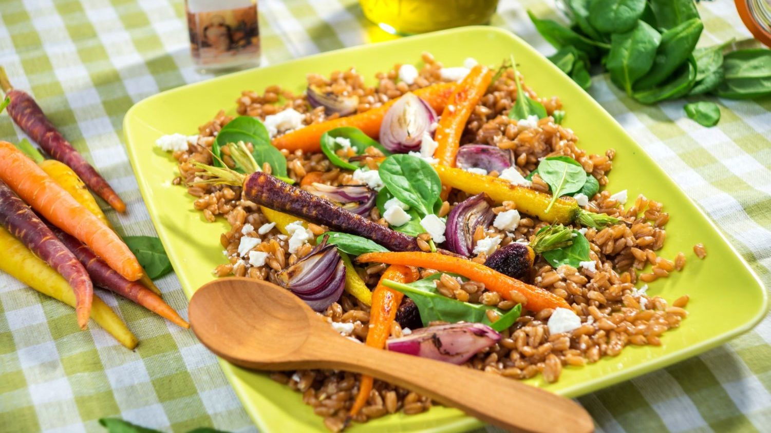 Image for Budget Cooking at the Co-op: Farro & Cumin-Roasted Carrot Salad