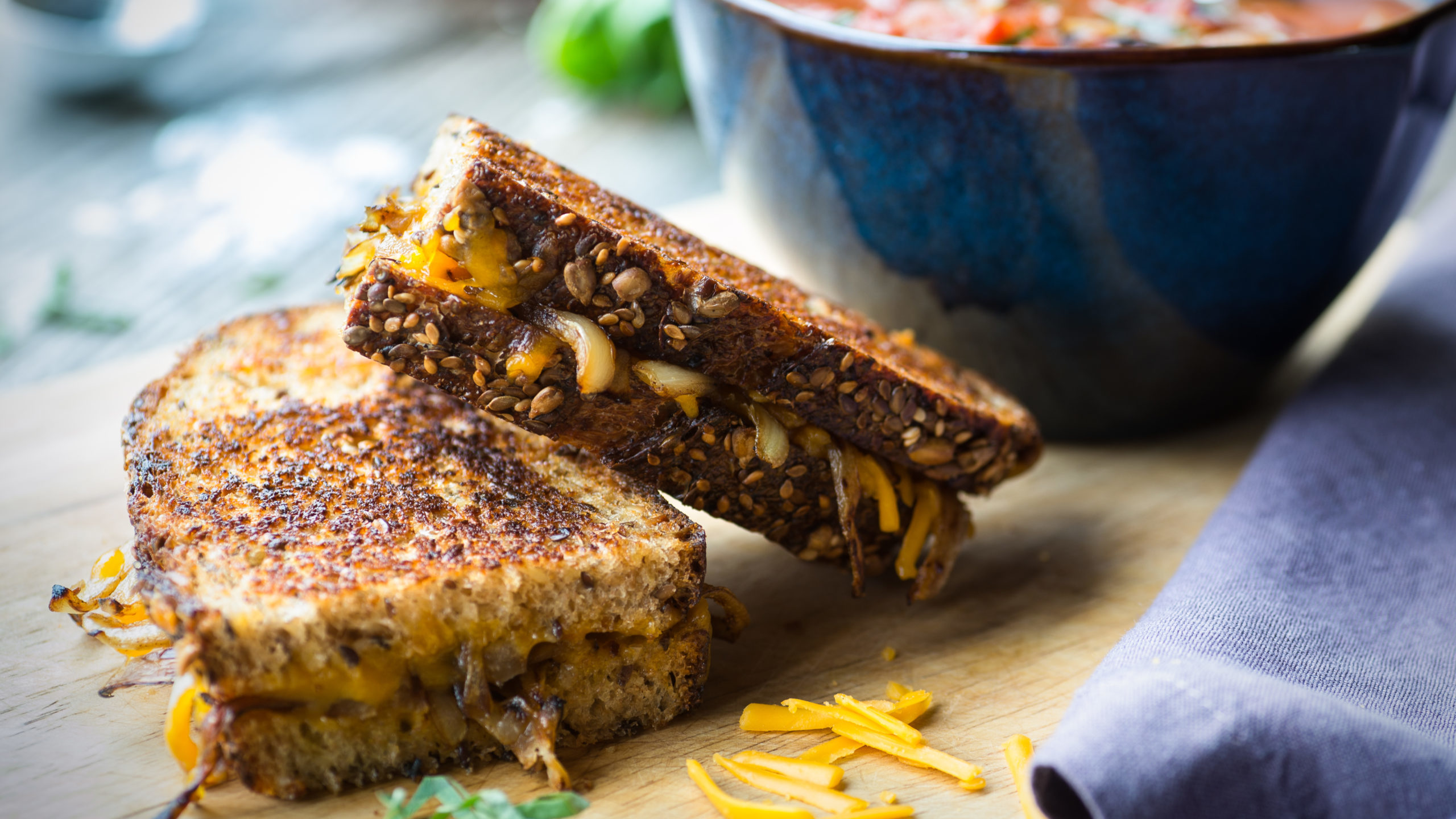 Image for Grilled Cheese with Caramelized Onions