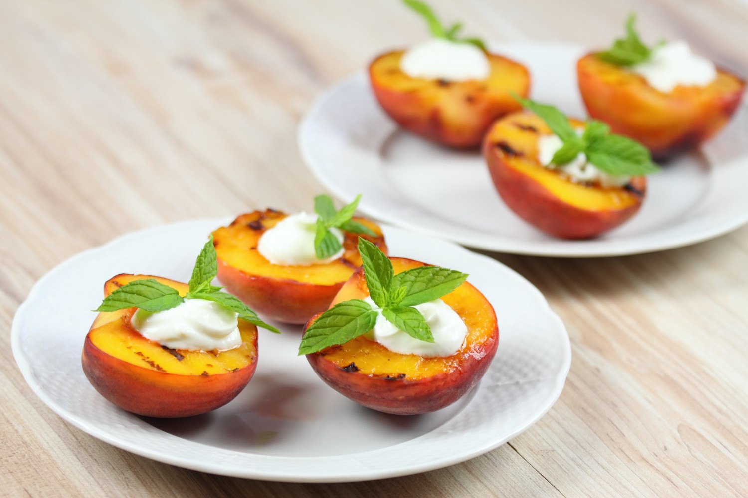 Image for Grilled Peaches with Greek Yogurt