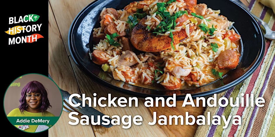 Image for Black History Month Dinner Series – Chicken & Andouille Sausage Jambalaya