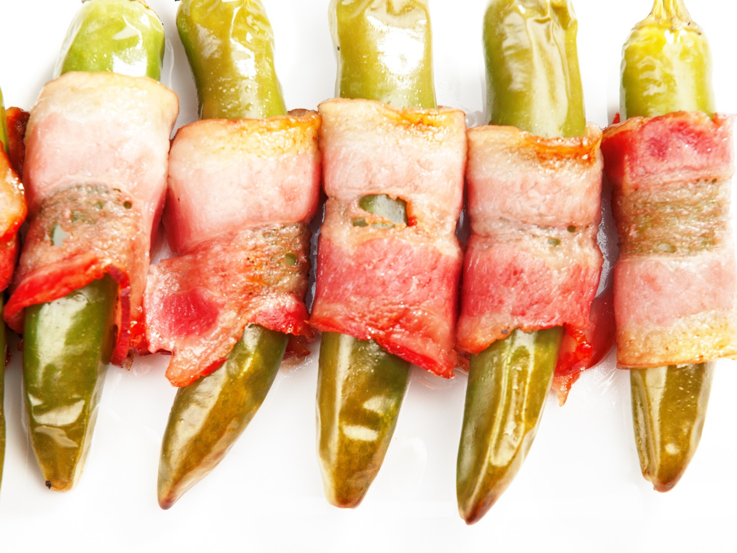 Image for Cream Cheese Stuffed Jalapeños Wrapped with Bacon