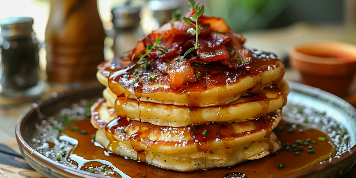 Image for Savory Bacon & Chive Pancakes