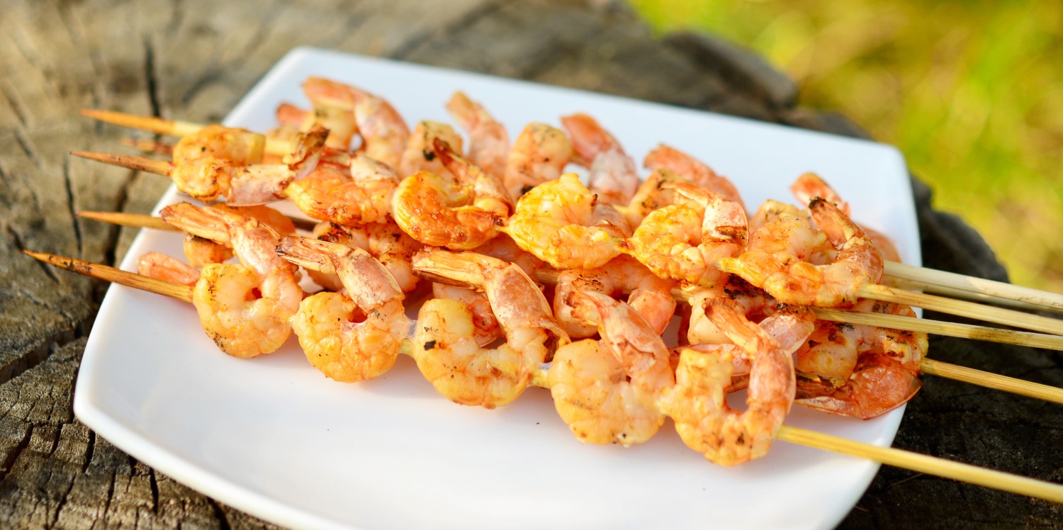 Image for Shrimp & Stone Fruit Kabobs