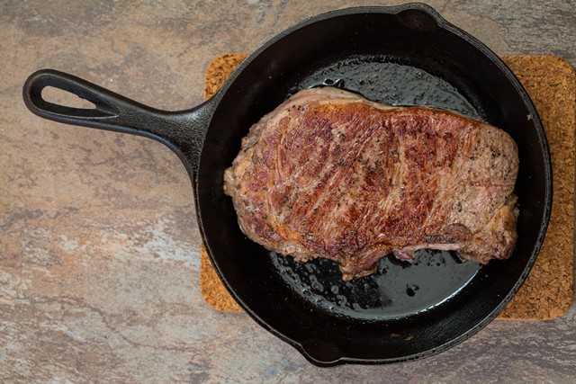 Image for Skillet Steak with Sautéed Kale