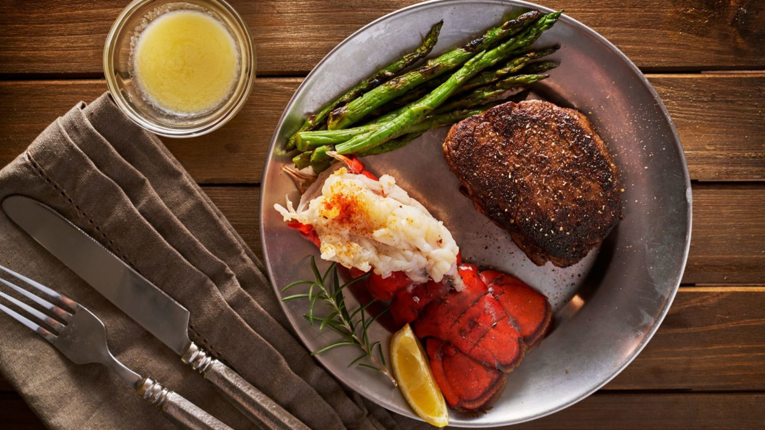 Image for Lobster Tail & NY Strip Steak