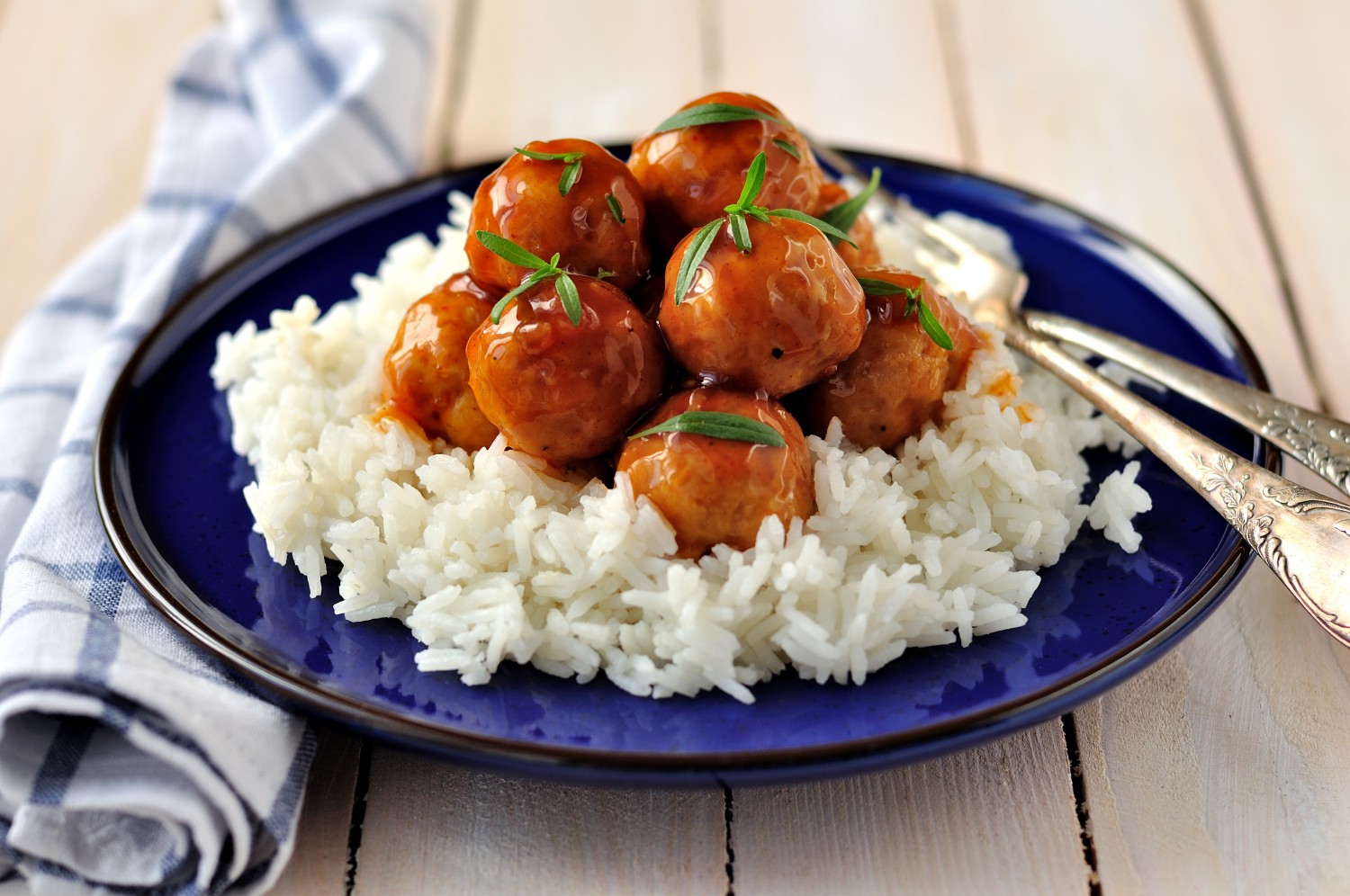 Image for Sriracha Glazed Turkey Meatballs