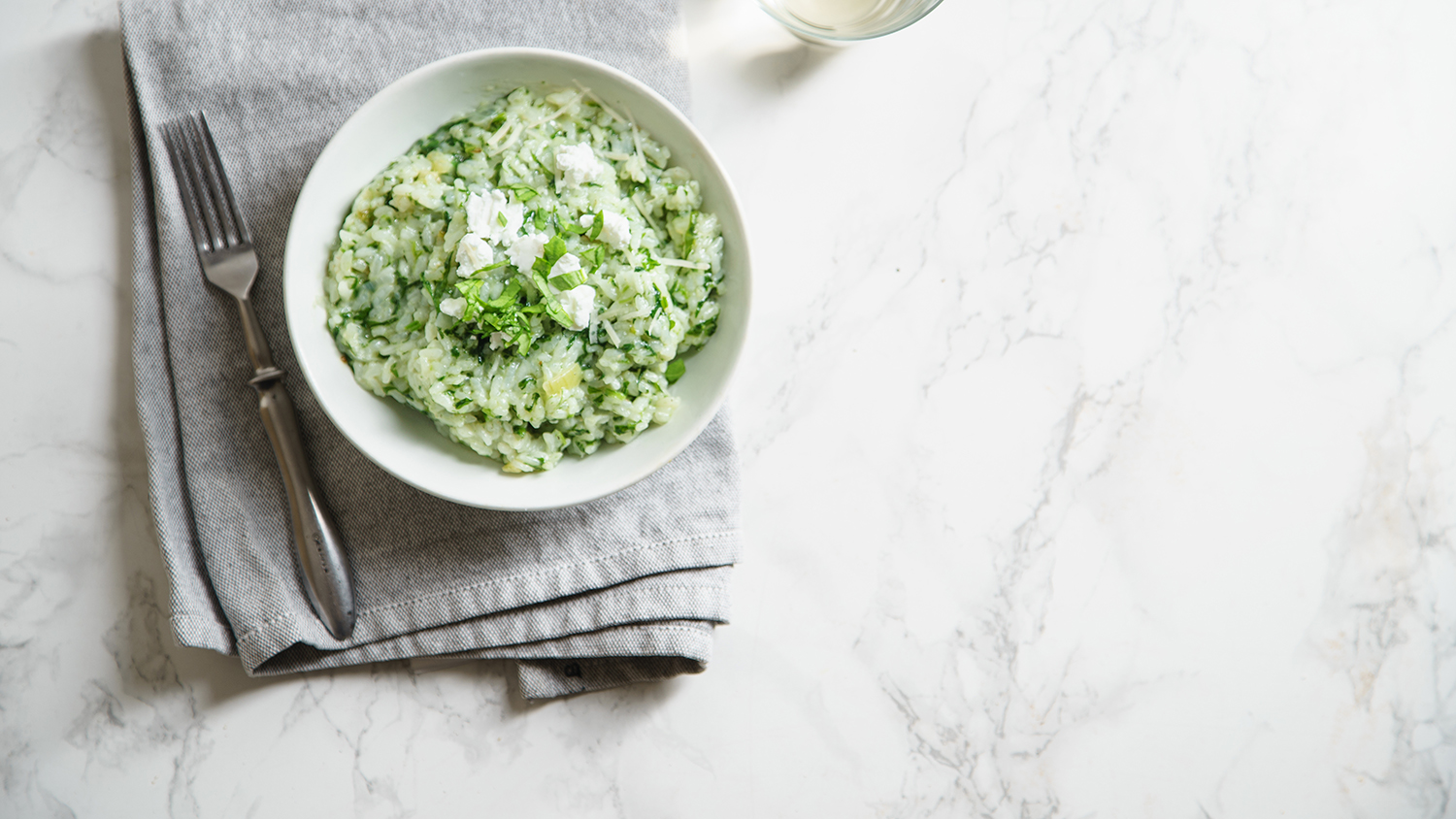 Image for White Bean Risotto with Sautéed Greens